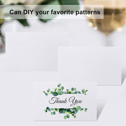 120 Pcs Place Cards, 2X3.5In Blank Fillable Banquet Seat Card for Table Setting, Escort Card, Wedding Place Cards for Wedding, Table, Dinner Parties3