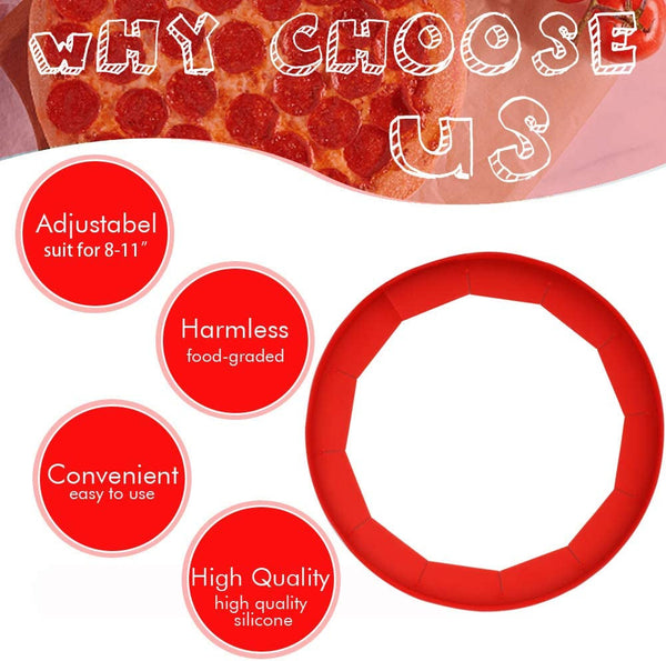 Adjustable Silicone Pie Crust Shields - Baking Protectors Cover Ring Fits 8-11.4 Inch Pies4