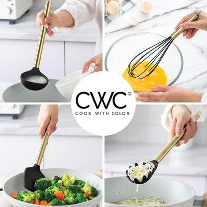 Silicone Cooking Utensils, Kitchen Utensil Set, Easy to Clean Silicone Kitchen Utensils, Cooking Utensils for Nonstick Cookware, Kitchen Gadgets Set with Holder, 10 Pieces5