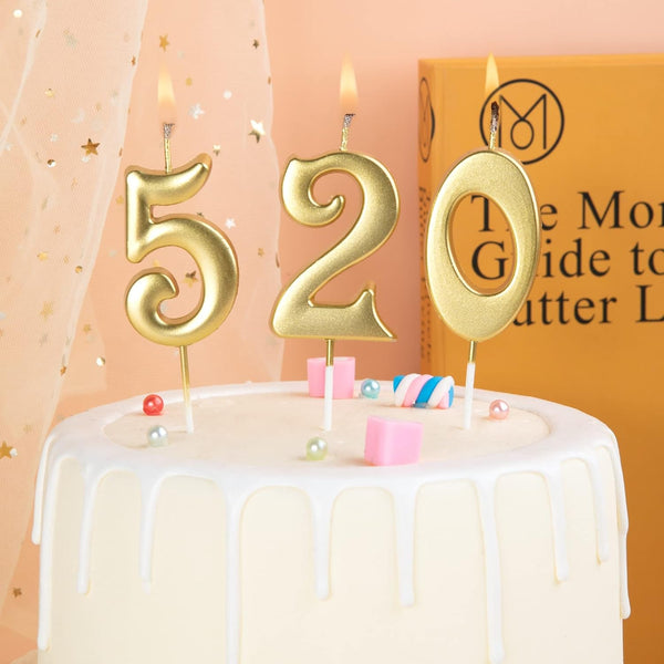 10-Count 0-9 Gold Number Birthday Candles, Number One Birthday, Gold Number Candles, Party Celebration, Baby Showers2