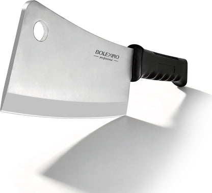 7" Meat Cleaver, High Carbon Steel Butcher Knife, Bone Chopper1