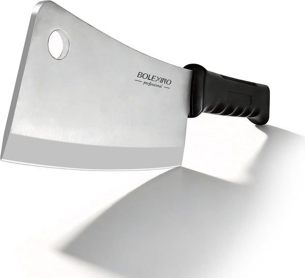 7" Meat Cleaver, High Carbon Steel Butcher Knife, Bone Chopper1