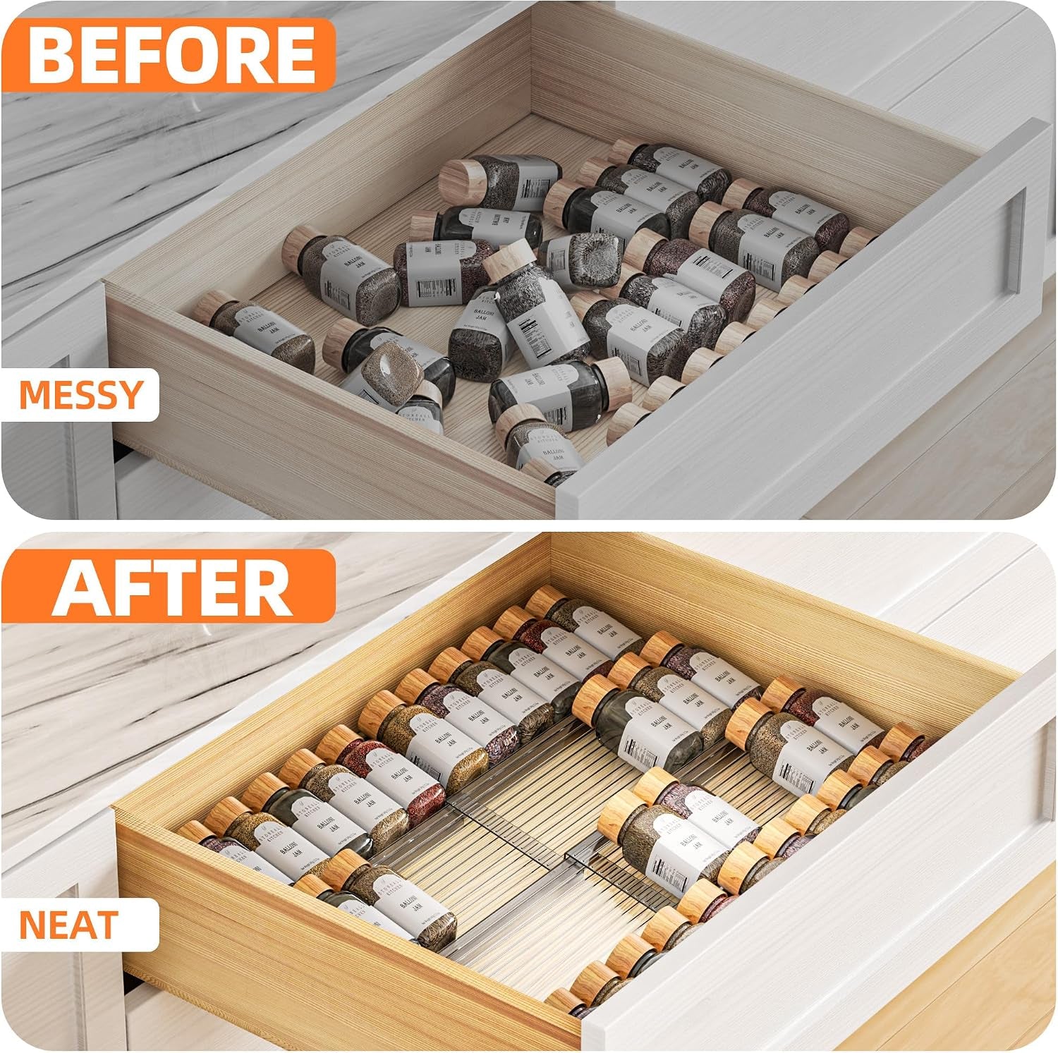 clear-spice-drawer-organizer-4-tier-2-set-8-packs-spice-rack-for-drawer-expandable-from-11-to-22-kitchen-seasoning-organizers-and-storage-for-drawer-jars-not-included