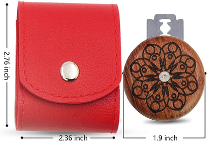 Bread Lame Cutter for Homemade Sourdough Bread Bakers, Slashing Tool Cutting Bread Scoring Knife Razor Cutter, Great Gift for Artisan Bread and Baguette Makers(Pu Leather Case, Bright Red)2