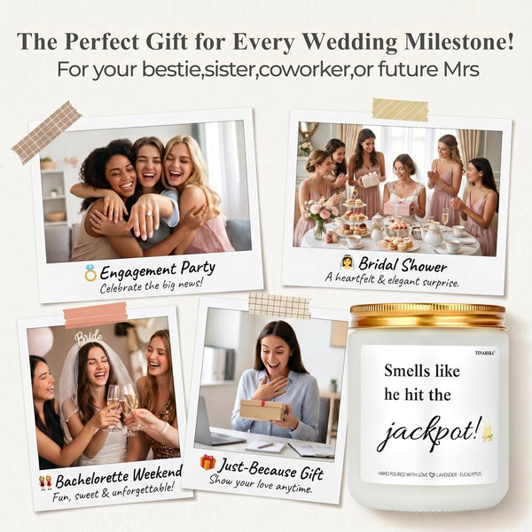 Engagement Candle, Funny Bridal Shower Gifts for Bride to Be7
