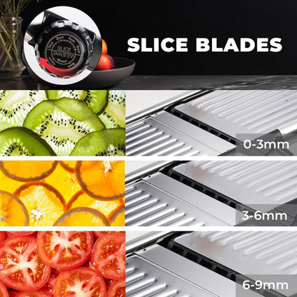 Adjustable Mandoline Slicer 5-In-1 Stainless Steel Vegetable Cutter5