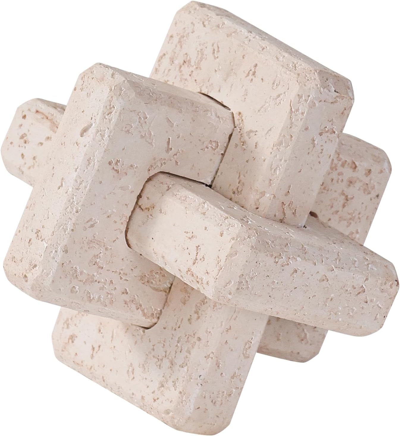 3-link-knot-resin-travertine-decor-coffee-table-book-shelf-decoration-light-beige-entry-table-decor-decorative-objects-aesthetic-accents-for-boho-modern-rustic-office-living-room-home-decor