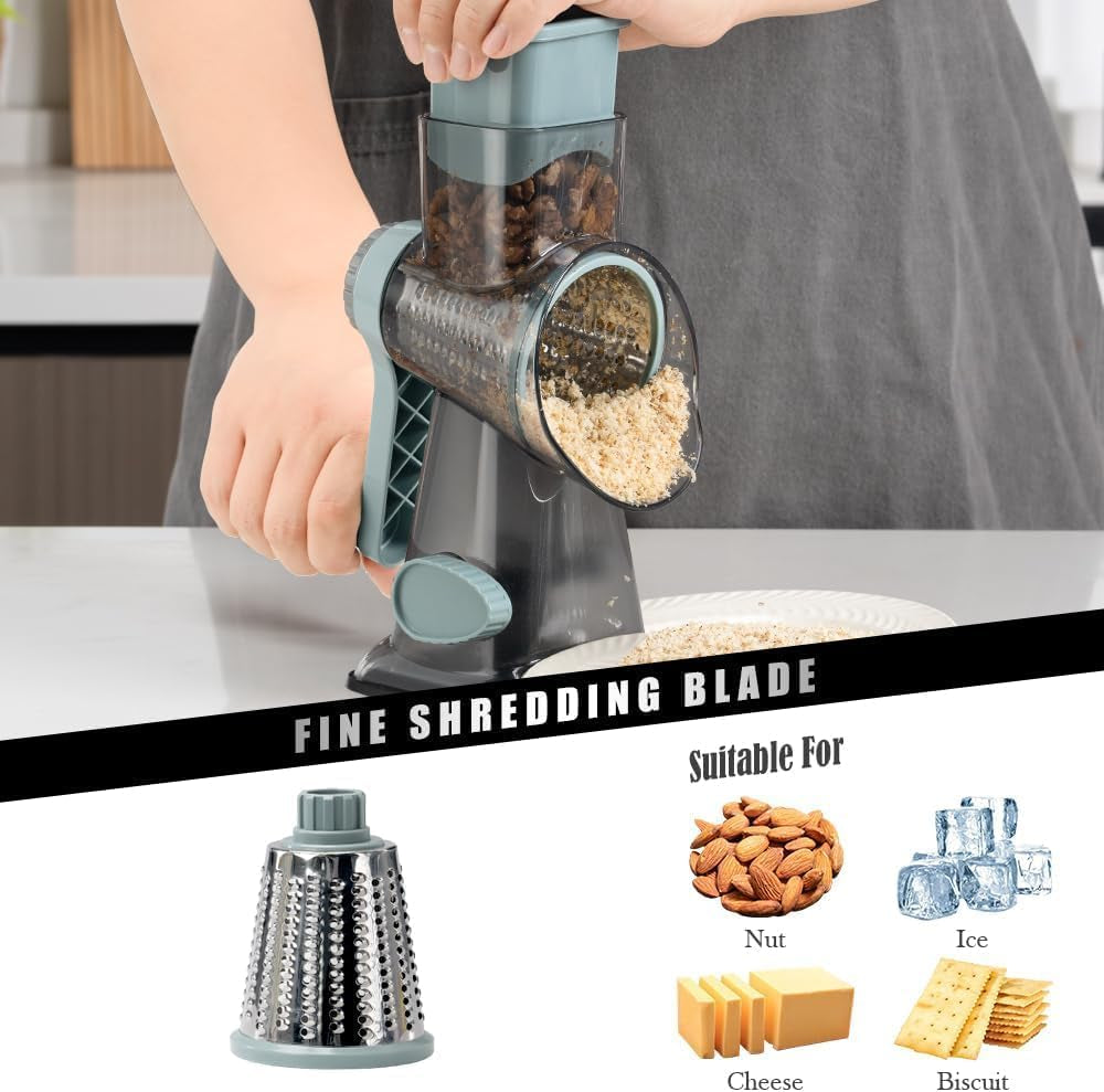 cheese-grater-vegetable-cheese-shredder-slicer-grater-for-kitchen-3-changeable-blades-for-cheese-potato-zucchini-nuts-chocolate-grey-blue