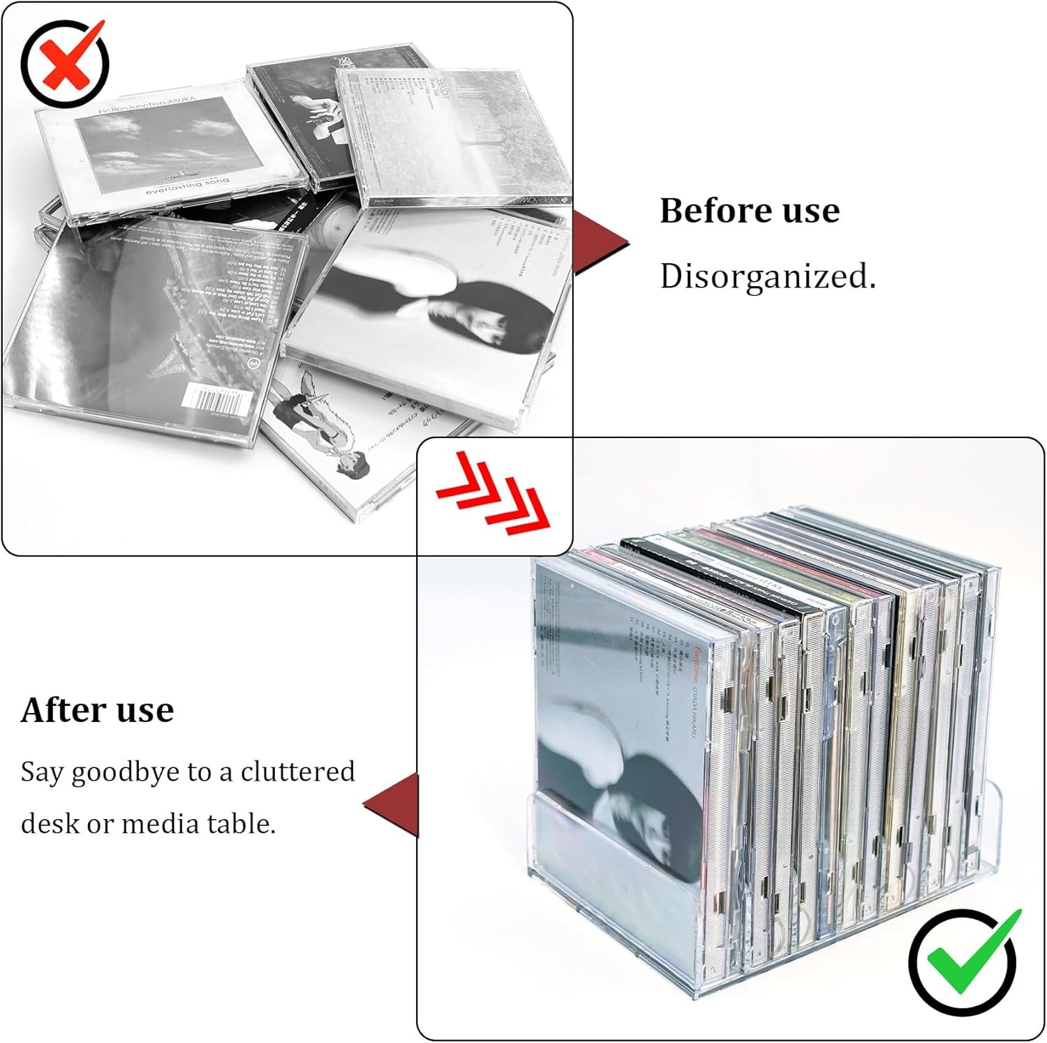2-pcs-clear-acrylic-cd-holder-dvd-cd-display-rack-cd-storage-box-vinyl-record-storage-stand-holds-up-to-14-standard-cd-cases-for-media-shelf-storage-and-organization