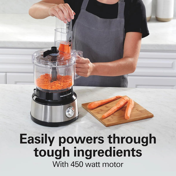 Food Processor & Vegetable Chopper for Slicing, Shredding, Mincing, and Puree, 10 Cups + Easy Clean Bowl Scraper, Stainless Steel (70730)4