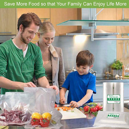 6RL Vacuum Sealer Bags Rolls 8"X20'(3)+11"X20'(3) for Food Storage7