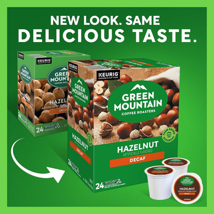 Hazelnut Decaf, Single-Serve Keurig K-Cup Pods, Flavored Light Roast Coffee Pods, 96 Count2