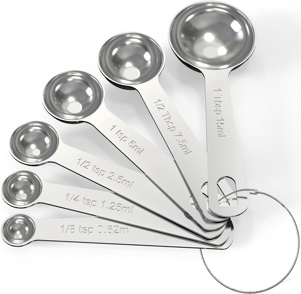 Stainless Steel Measuring Cups & Spoons Set,Coffee Scoop Spoon1