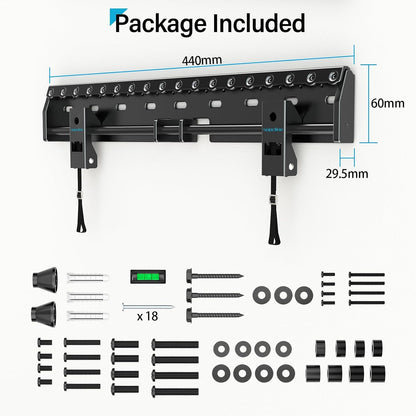No Drill No Stud TV Wall Mount for 26-65 Inch TV up to 154 Lbs | Non Damage Wall, Drywall TV Mount, Studless TV Mount, Max VESA 400X400Mm, Easy Install Low Profile Wall Mount TV Bracket7