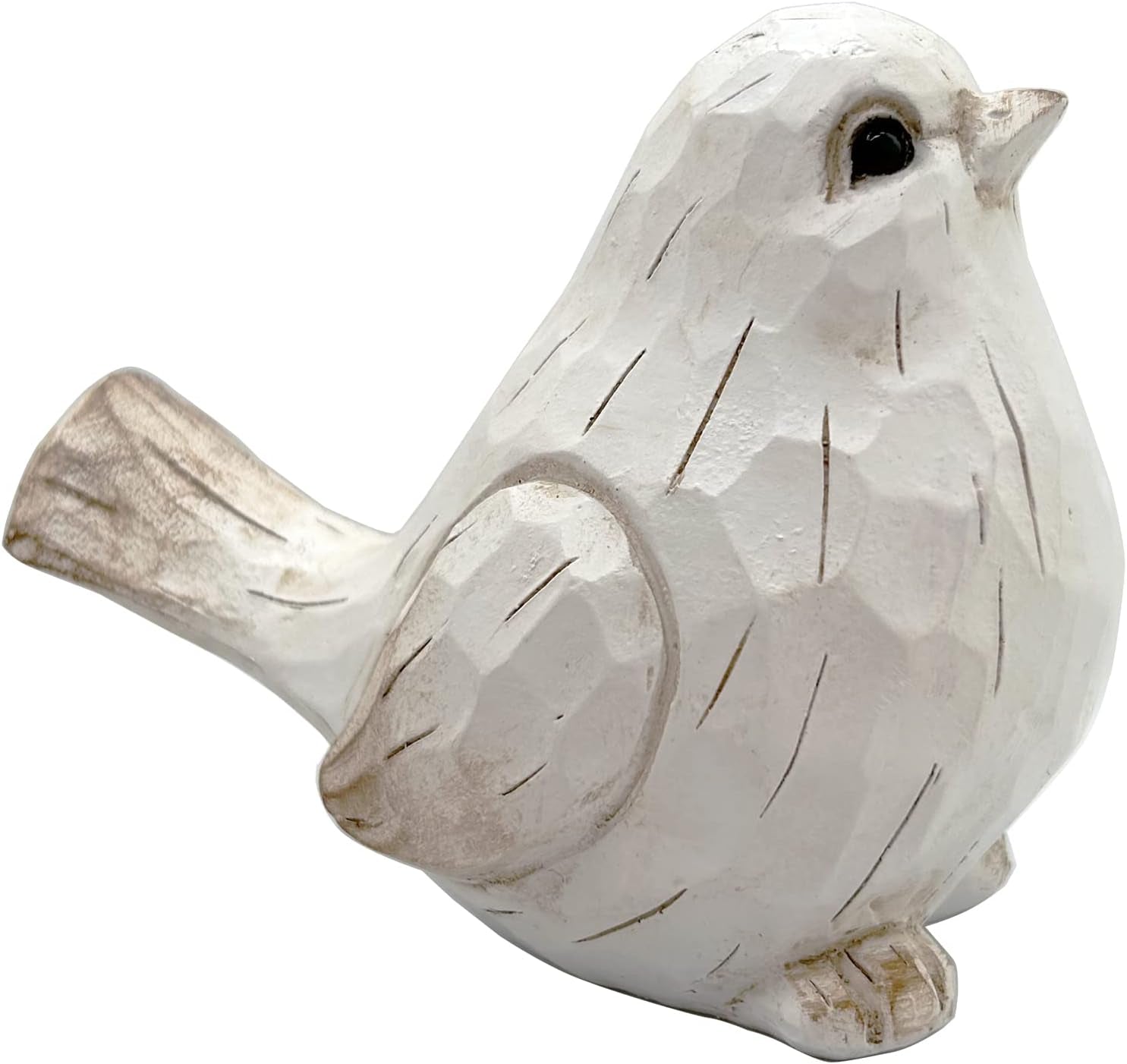 new-white-modern-farmhouse-bird-figurine-bird-statue-sculpture-carved-rustic-distressed-animal-bird-ornaments-home-decor-accents-collectible-bird-figurine-spring
