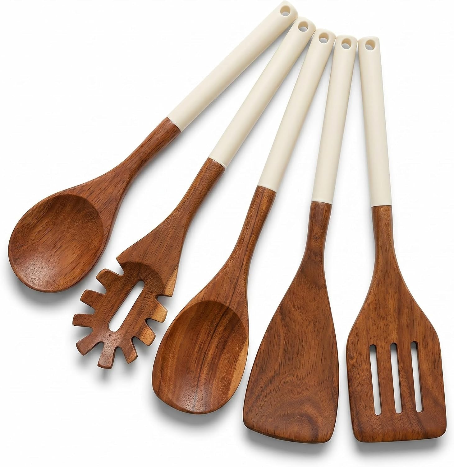 di-oro-wooden-kitchen-utensil-set-5-pc-spoon-spatula-cream