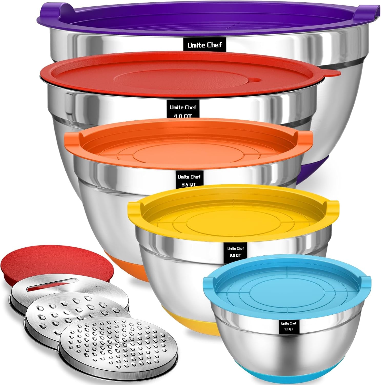 mixing-bowls-with-airtight-lids-set-8pcs-stainless-steel-nesting-bowls-set-3-grater-attachments-non-slip-bottoms-size-5-4-3-5-2-1-5qt-for-baking-mixingcolorful