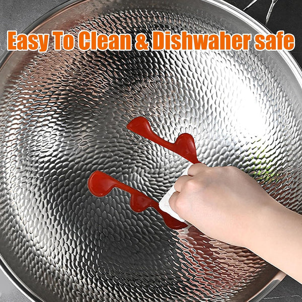 Titanium Hammered Pan Pro, 2026 Upgrade Double-Side Hammered Wok, Frying Pans Nonstick, Durable Scratch-Resistant Non Stick Titanium Pans for Cooking,No Lid,14.17In6