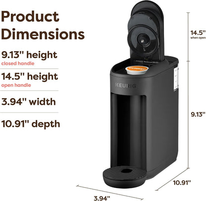 K-Mini Mate Single Serve K-Cup Pod Coffee Maker, Brews up to 12 Oz Cup, Compact Portable Coffee Machine for Small Spaces, Great for Dorms & Offices, Black7