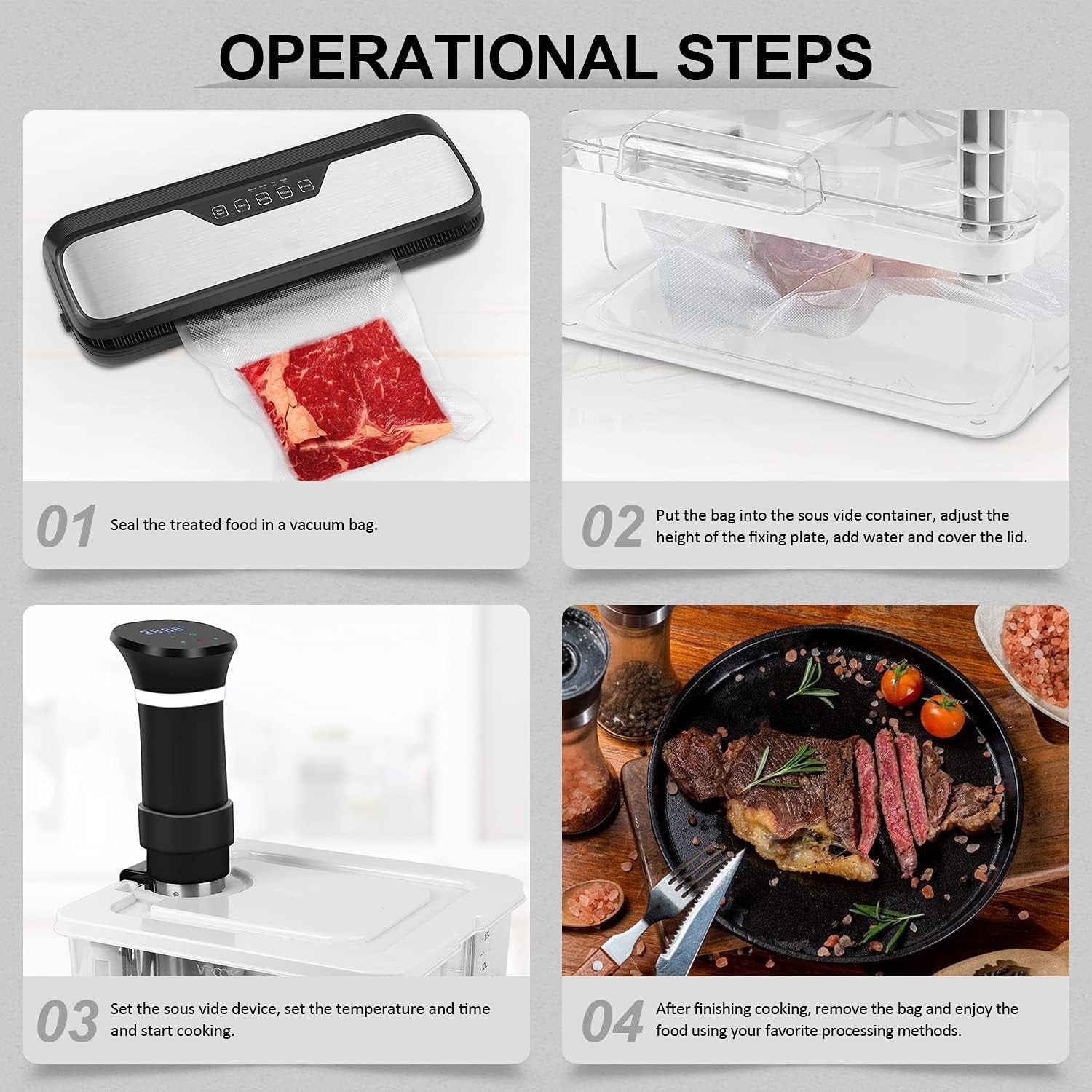 sous-vide-container-12-6-qt-with-lid-and-rack-slow-cooker-container-complete-kit-with-lid-and-rack-minimal-water-evaporation-compatible-with-most-sous-vide-machines