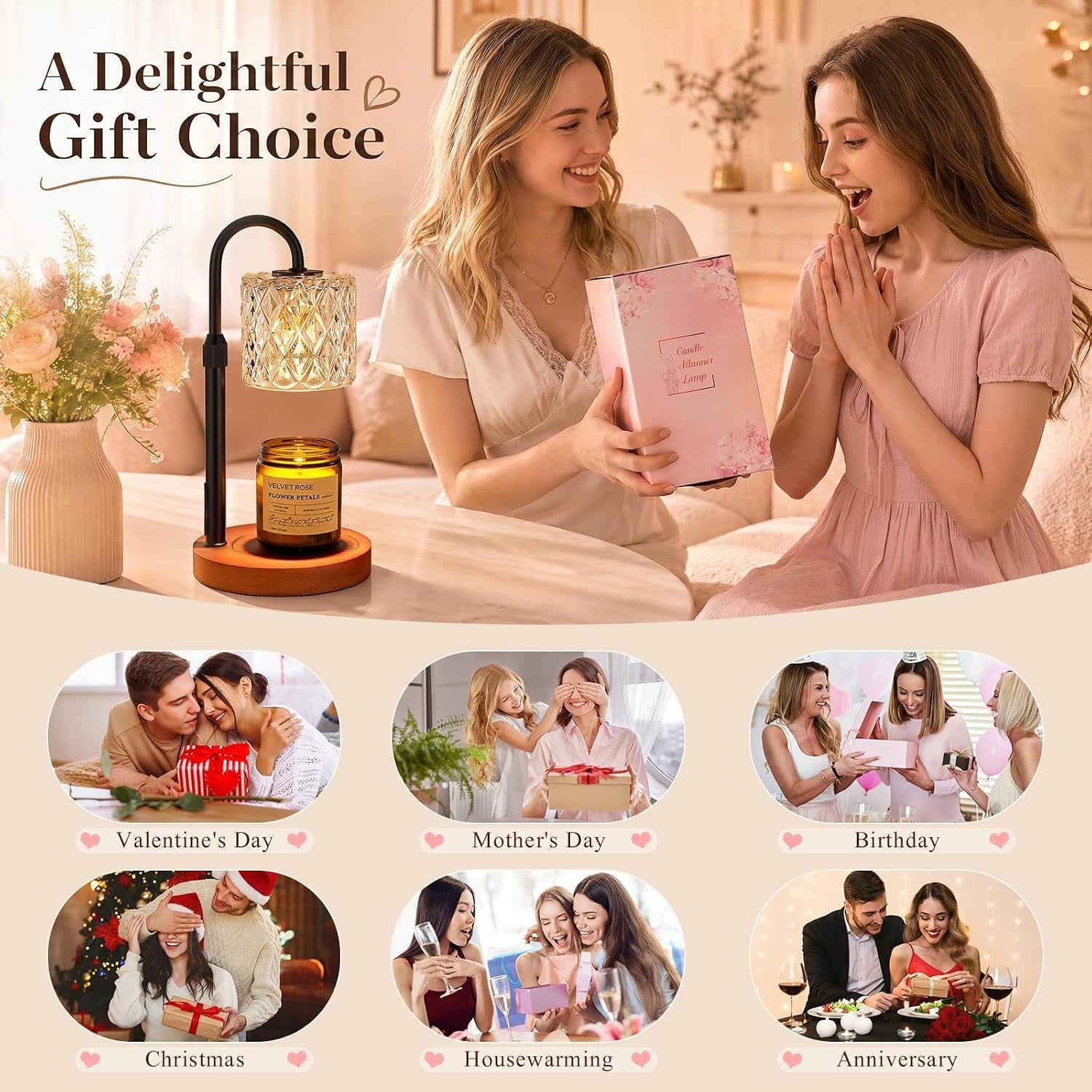 walnut-candle-warmer-lamp-with-timer-birthday-gifts-for-women-room-decor