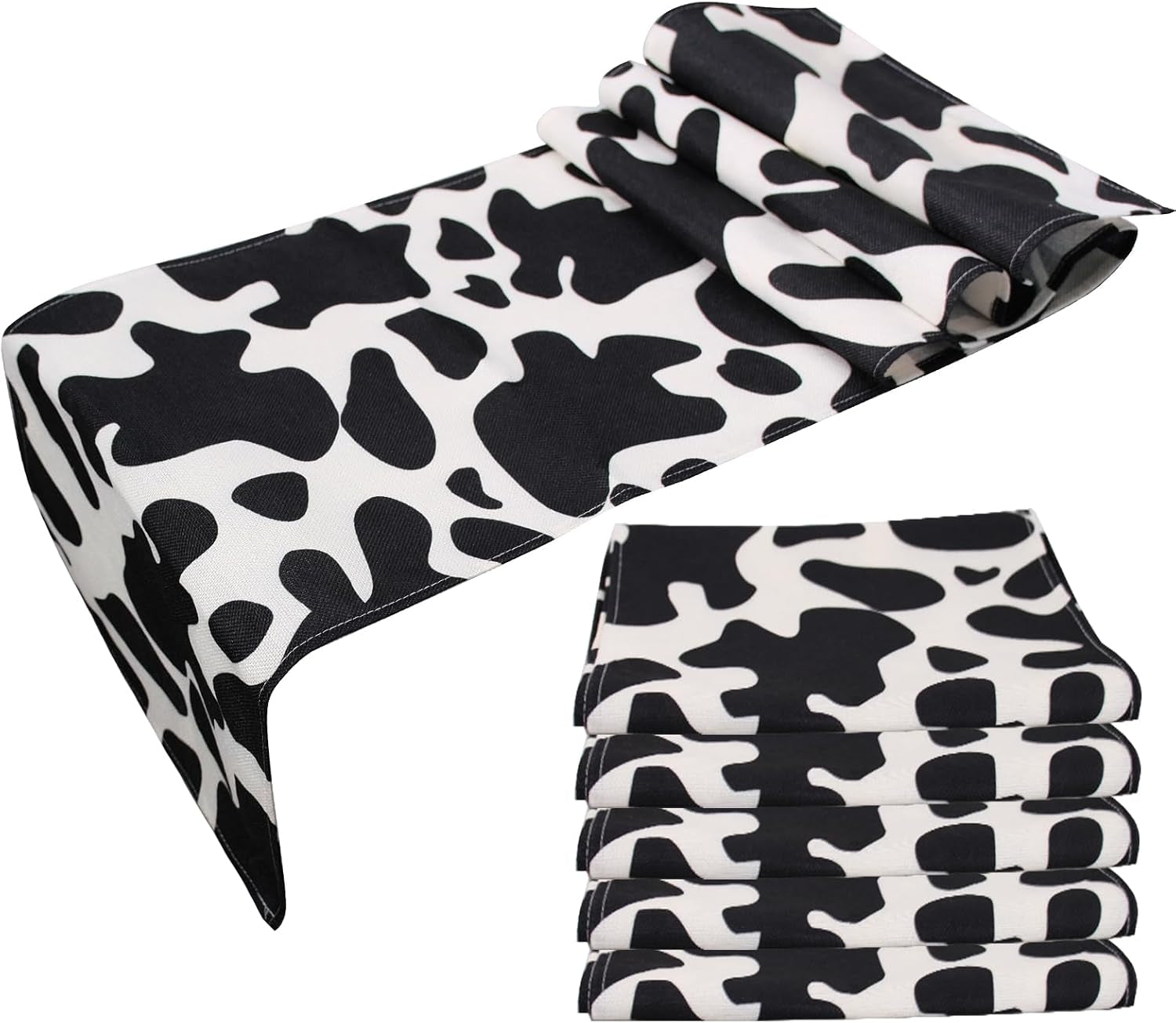 5-pcs-linen-cow-print-table-runner-black-and-white-farm-cow-print-tablecloth-western-barnyard-cowboy-themed-table-cloths-for-birthday-party-decorations-home-kitchen-supplies-13-x-72-in