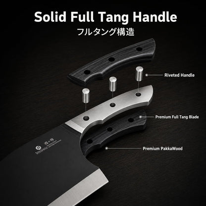 6.7 Inch Butcher Knife, Meat Cleaver Knife Japanese Steel, Dad Gifts4