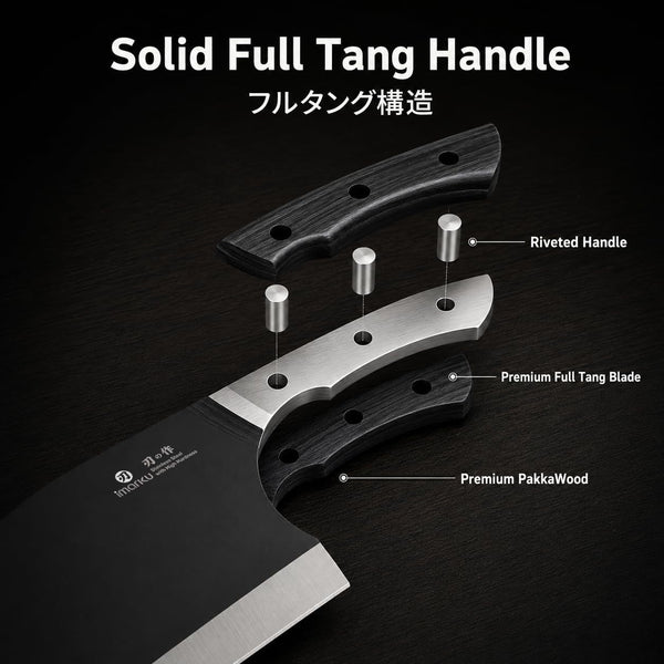 6.7 Inch Butcher Knife, Meat Cleaver Knife Japanese Steel, Dad Gifts4