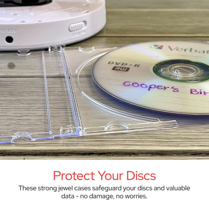 CD DVD Blu-Ray Clear Slim Jewel Cases, 5.2 Mm – 25 Pack4