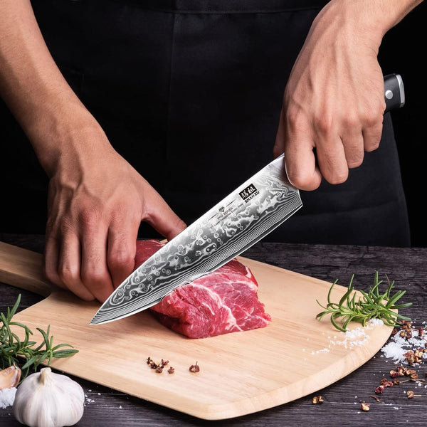 Chef Knife 8 Inch Japanese Steel Damascus Kitchen Knife6