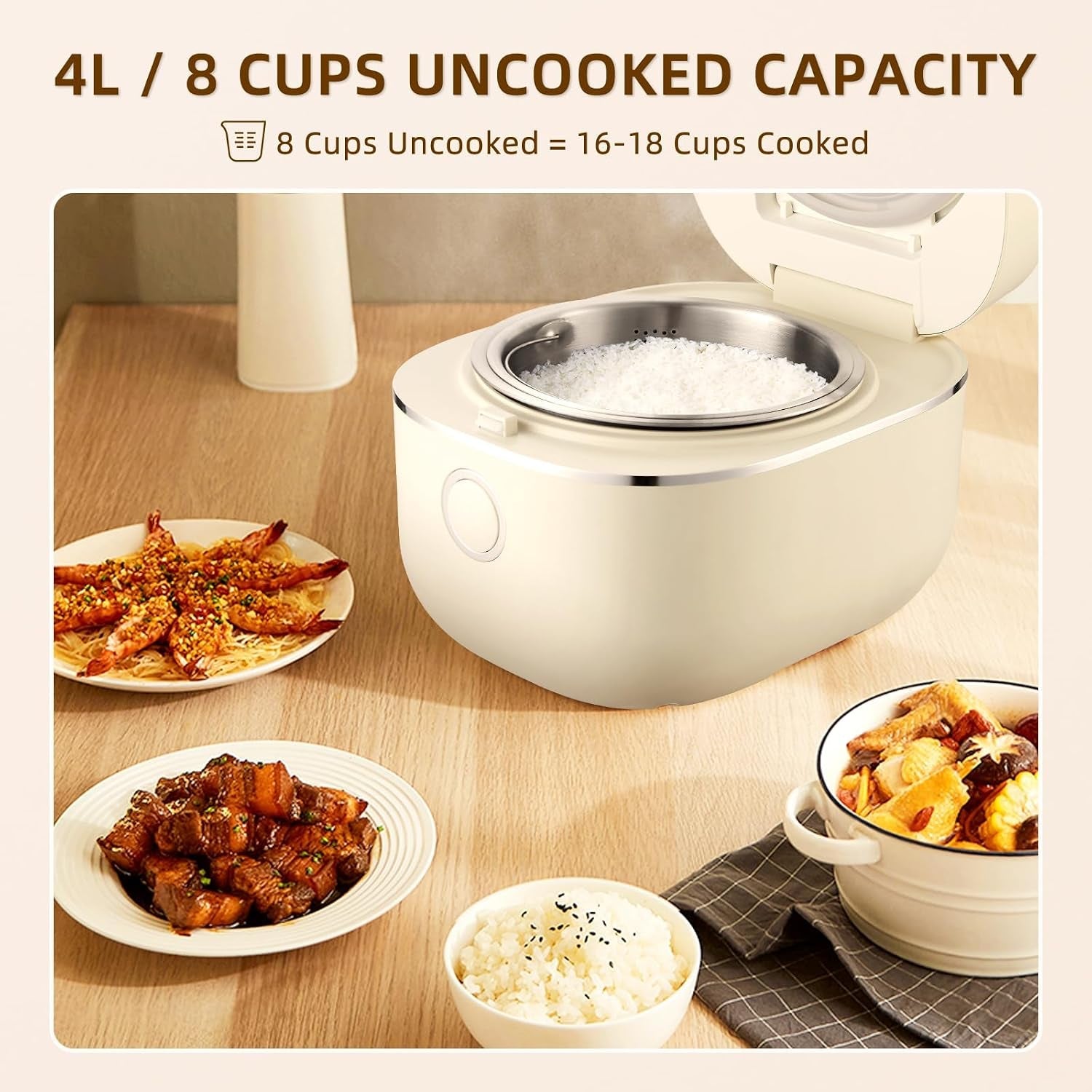 rice-cooker-4l-low-carb-with-nonstick-stainless-steel-inner-pot-8-cup-led-display-rice-maker-24-hr-delay-timer-8-hr-keep-for-white-rice-porridge
