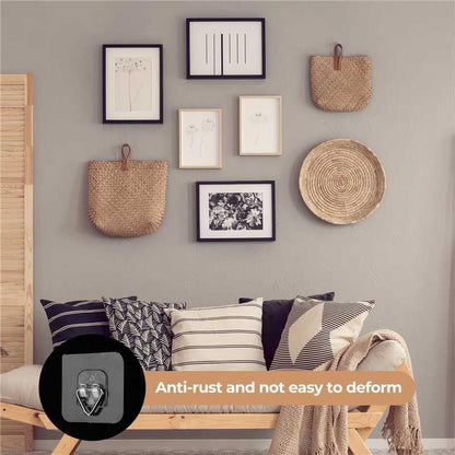 10 Pack Invisible Vertical Plate Hangers, 2.3 Inch Adhesive Plastic Hooks for Hanging Decorative Plates, Wall Art, and Small Artwork6