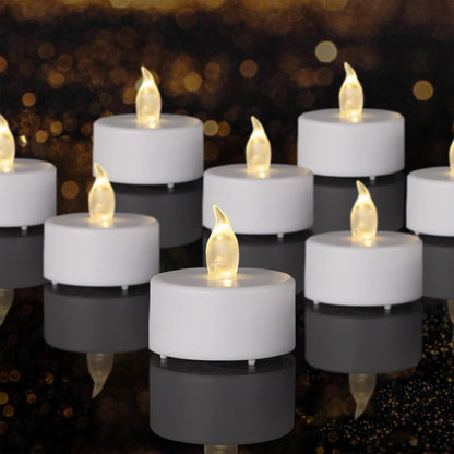 Tea Lights Flameless Battery Operated Candles. Warm White 100Pack1