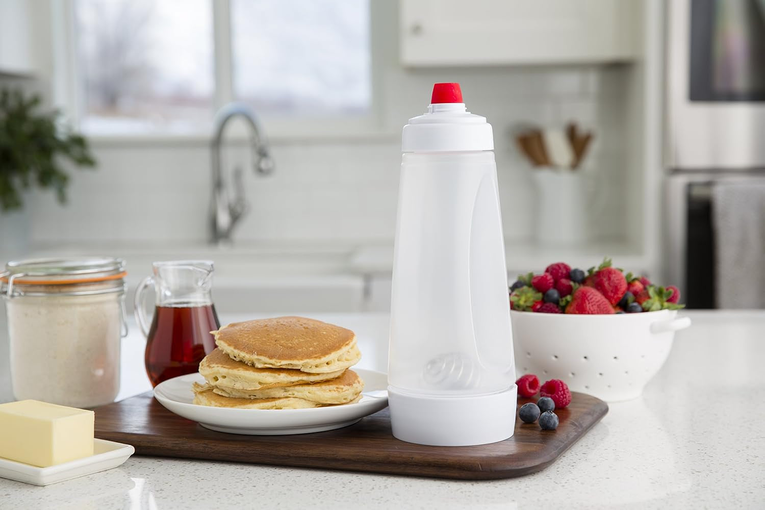 pancake-batter-mixer-with-blenderball-wire-whisk-no-mess-dishwasher-safe-blenderball-mixes-ingredients-as-you-shake-kitchen-camping-waffle-batter-mixer