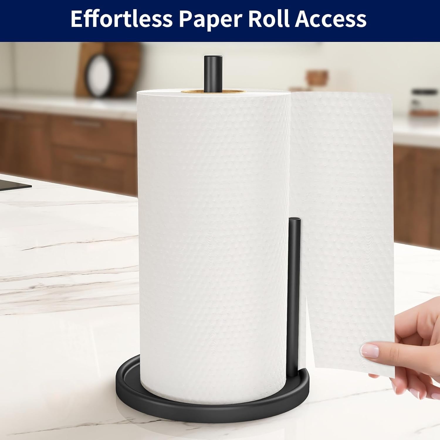 paper-towel-holder-countertop-black-kitchen-paper-towels-holder-paper-roll-holder-with-weighted-base