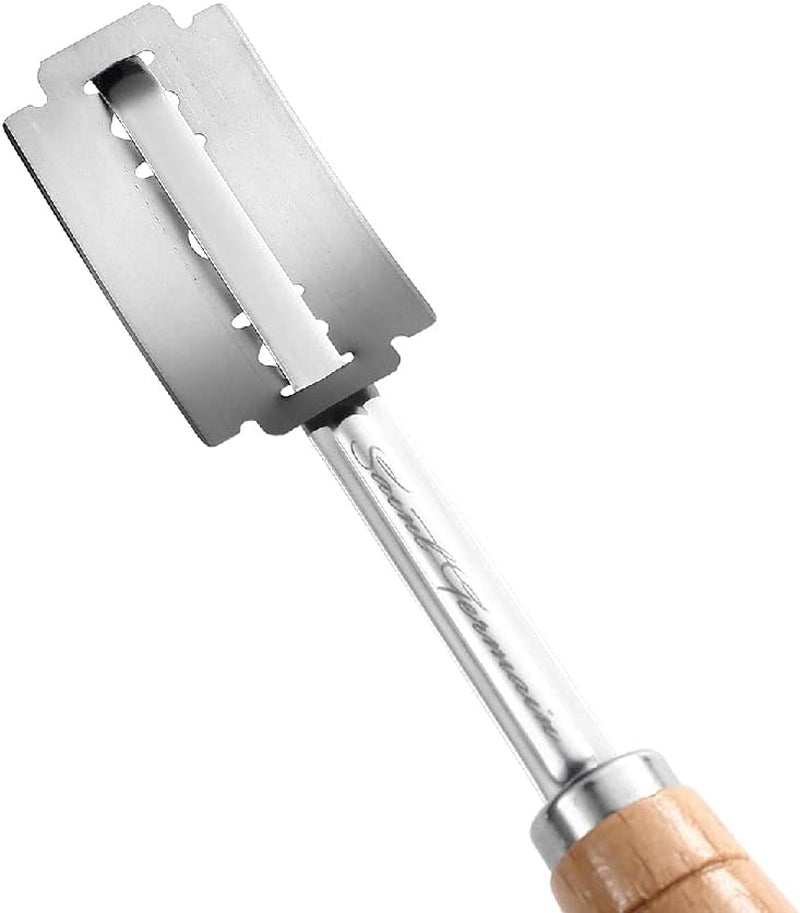 saint-germain-premium-hand-crafted-bread-lame-for-dough-scoring-knife-lame-bread-tool-for-sourdough-bread-slashing-with-10-blades-included-with-replacement-with-authentic-leather-protector-cover