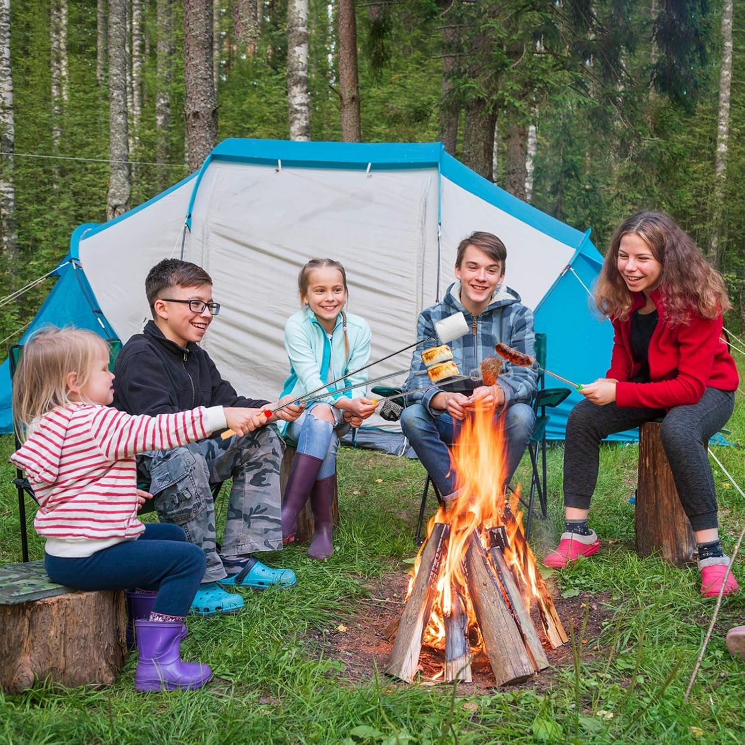 marshmallow-roasting-sticks-telescoping-smores-sticks-for-open-fire-pit-32-inch-long-marshmallow-toasting-barbecue-forks-s-mores-skewers-for-campfire-camping-hotdog-hot-dog-bonfire-grill-5-pack