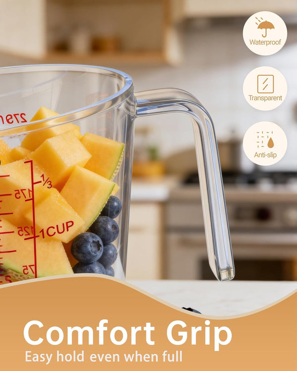 Measuring Cups, Plastic Measuring Cups Set of 3-1000Ml, 600Ml, 300Ml6