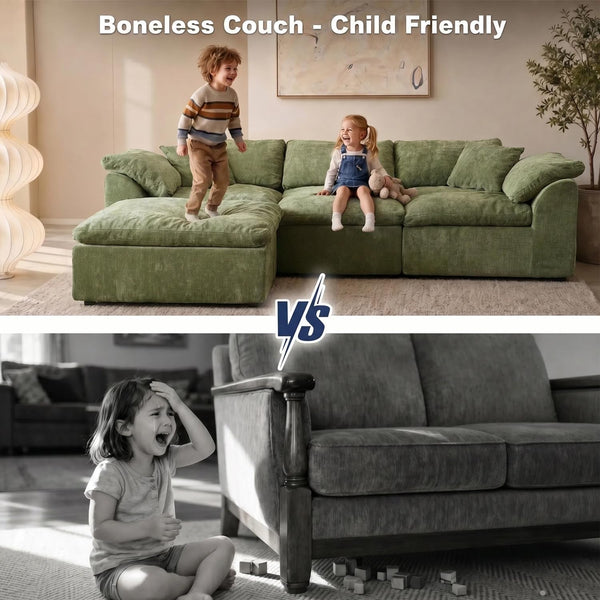 Cloud Couch Sectional, Boneless Modular Sofa for Living Room11