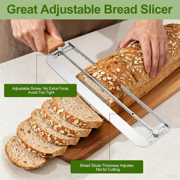 Adjustable Bread Slicer for Homemade Bread New Manual Sourdough Bread Knife2