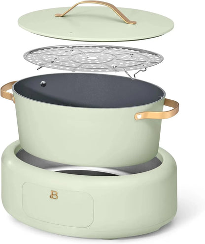 LUGBAR Beautiful 10 in 1, 6 Qt Electric Multi-Cooker Drew Barrymore (Sage Green)3