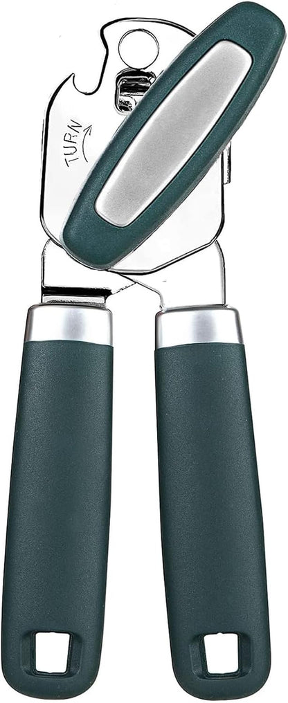 Can Opener,Professional 3-In-1 Multifunctional Manual Can Openers Bottle Opener,Kitchen Durable Stainless Steel Heavy Duty Can Opener Smooth Edge for Kitchen Seniors Friendly1