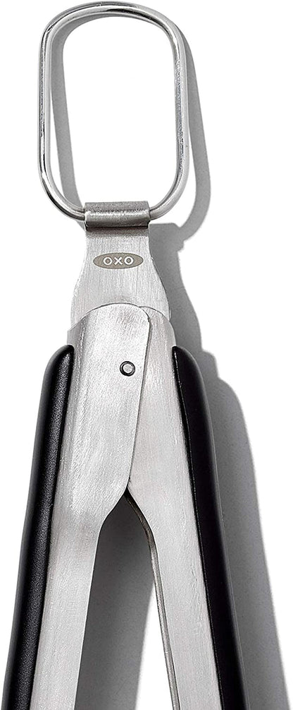 OXO Outdoor Grilling Turner and Tongs Set | Grilling Spatula and Tongs, Beveled Head Slides under Food, Non-Slip Grip, Hanging Ring, Ideal for Grilling & BBQ14