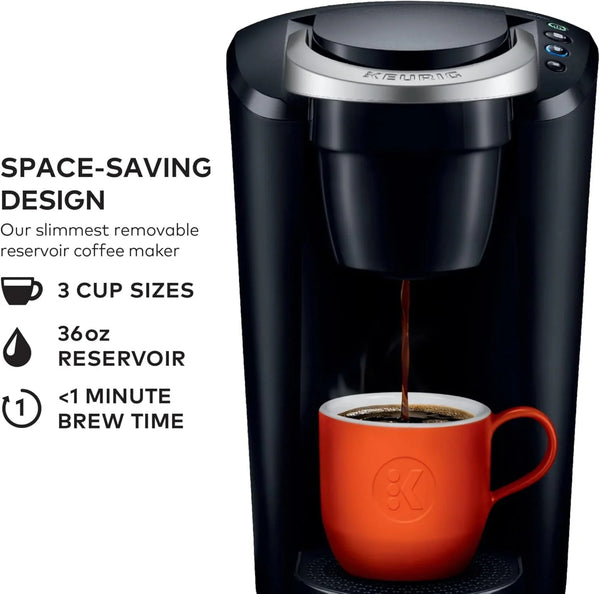 K-Compact Single-Serve K-Cup Pod Coffee Maker, with 3 Brew Sizes, Smart Start Feature, 36Oz Removable Reservoir, Black2