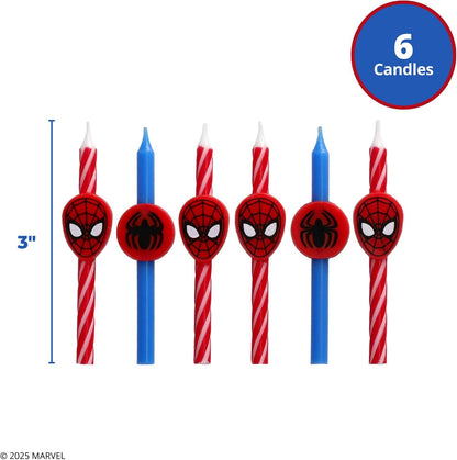 Marvel'S Spider-Man™ Birthday Candles | Cake Decoration Toppers | 6 Count3