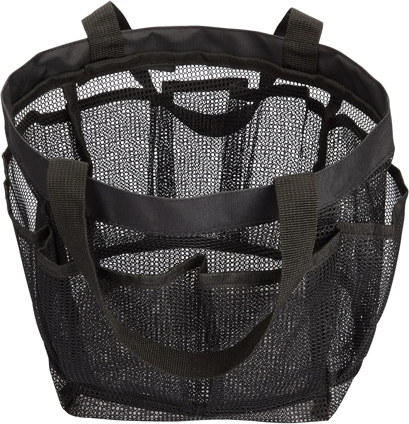 mesh-shower-caddy-tote-bag-8-pockets-hanging-portable-toiletry-bag-for-men-and-women-college-dorm-essentials-quick-dry-bath-organizer-for-college-dorms-gym-camp-black