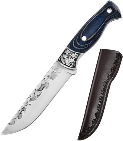 Meat Cleaver, 5.3 Inch Forged Cleaver Kitchen Knives Stainless Steel Hand Meat Knife Fruit Paring Fishing Portable Butcher Boning Knife Cover1