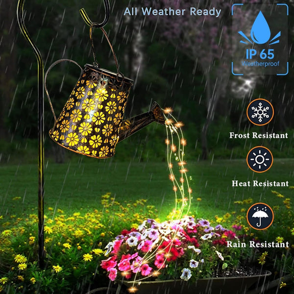 2 Pack Solar Watering Can with Lights,Solar Outdoor Garden Decor Waterproof Hanging Lantern Landscape Lights outside Decorations for Yard Lawn Patio Gardening Gifts.7