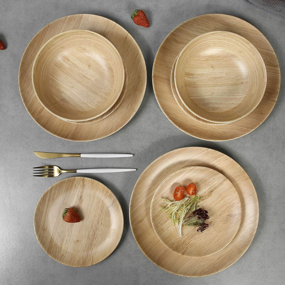melamine-dinnerware-set-12pcs-dinnerware-set-indoor-and-outdoor-use-bamboo-pattern-dishes-dinnerware-set-for-4-dishwasher-safe-wood-grain