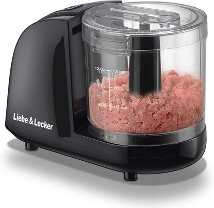 Mini Food Processor 1.5 Cup Electric Food Chopper | Vegetable Chopper for Onions Garlic Meat Food, Chopper Container for Dicing, Mincing & Puree, Dishwasher Safe Compact Size1